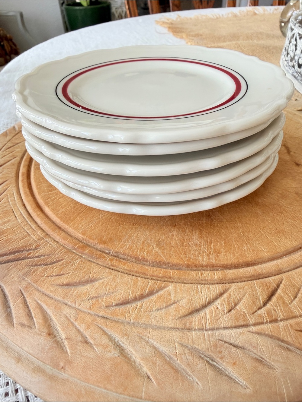 6 1950's Restaurant Bread and Butter Plates made in USA - Picture 8 of 13